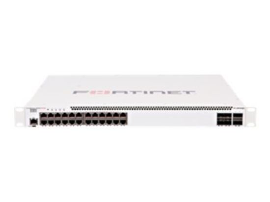 Bilde av Fortinet FortiSwitch 524D-FPOE - Switch - Styrt - 24 x 10/100/1000 (PoE+) + 4 x 1 Gigabit / 10 Gigabit SFP+ + 2 x 40 Gigabit QSFP+ - rackmonterbar - PoE+ (400 W)