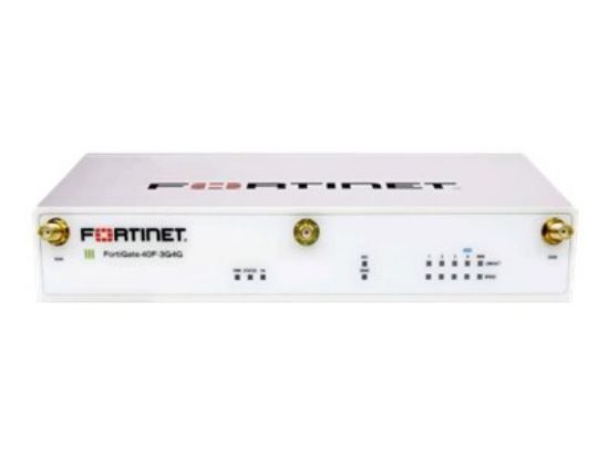 Bilde av Fortinet FortiGate 40F-3G4G - Sikkerhetsapparat - med 3 years 24x7 FortiCare Support + 3 years FortiGuard Unified Threat Protection (UTP) - GigE - HSPA+ B1/B2/B29/B3/B4/B5/B6/B8/B9 / LTE B1/B12/B13/B18/B19/B2/B20/B26/B28/B29/B3/B30/B32/B4/B41/B42/B43/B46/B48/B5/B66/B7/B8/B9 - skrivebord