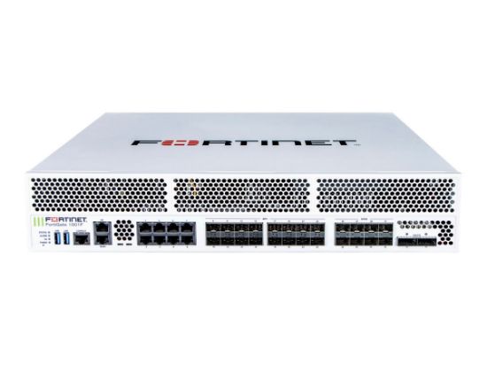 Bilde av Fortinet FortiGate 1000F - Sikkerhetsapparat - med 5 years 24x7 FortiCare Support + 5 years FortiGuard Unified Threat Protection (UTP) - 40 Gigabit LAN, 100 Gigabit Ethernet, 5 GigE, 2.5 GigE, 25 Gigabit LAN - front til bakside-luftflyt - 2U - rackmonterbar