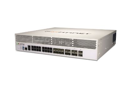 Bilde av FortiGate-1100E-LENC 2x 40GE QSFP+ slots , 4x 25GE SFP28 slots, 4x 10GE SFP+ slots, 8x GE SFP slots, 18x GE RJ45 ports (including 16x ports, 2x management/HA ports) SPU NP6 and CP9 hardware accelerated, and 2 AC power supplies