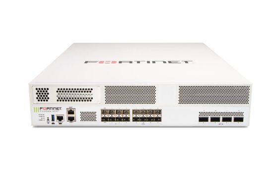 Bilde av FortiGate-3201F 4x 400 GE QSFP-DD slots, 4x ULL SFP28 ports, and 12x 50 GE SFP56 slots (including 10x ports, 2x HA ports), 2x 10GE RJ45 Management Ports, SPU NP7 and CP9 hardware accelerated, 2 TB SSD onboard storage, and 2 AC power supplies