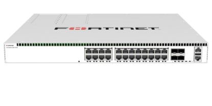 Bilde av Fortinet FortiSwitch 624F-FPOE - Switch - L3 - Styrt - 24 x 10/100/1000/2.5G (PoE++) + 4 x 25 Gigabit SFP28 - bakside til front-luftflyt - rackmonterbar - PoE++ (1400 W)