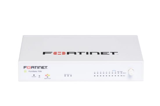 Bilde av Fortinet FortiGate 70G - Sikkerhetsapparat - med 5 years FortiCare Premium Support + 5 years FortiGuard Enterprise Protection - 10 porter - 1GbE - skystyring - skrivebord
