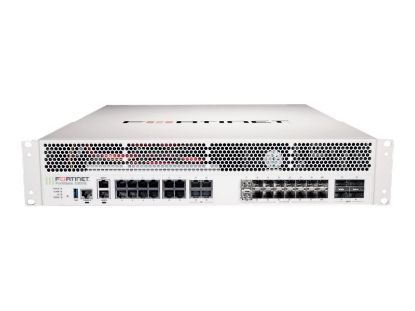 Bilde av FortiGate-2201E-LENC 4 x 40GE QSFP+ slots , 20 x 10GE SFP+ slots (including 18x ports, 2x HA ports), 14 x GE RJ45 ports (including 12 x ports, 2 x management ports), SPU NP6 and CP9 hardware accelerated, and dual AC power supplies, with 2x 1TB SSD onboard storage