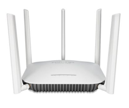 Bilde av FortiAP-433F Indoor Wireless AP - Tri radio (2x 802.11 a/b/g/n/ac/ax, 4x4 MIMO and 1x 802.11 a/b/g/n/ac Wave 2, 1x1 MU-MIMO), external antennas included, 1x 100/1000/2500 Base-T RJ45, 1x 10/100/1000 Base-T RJ45, BT/BLE, 1x Type A USB, Console Port (RJ45). Ceiling/wall mount kit included. For power order: 802.3at PoE injector GPI-130 or AC power adaptor SP-FAP400-PA Region Code S