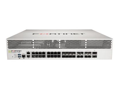 Bilde av FortiGate-1101E-LENC 2x 40GE QSFP+ slots , 4x 25GE SFP28 slots, 4x 10GE SFP+ slots, 8x GE SFP slots, 18x GE RJ45 ports (including 16x ports, 2x management/HA ports) SPU NP6 and CP9 hardware accelerated, 960GB SSD onboard storage, and 2 AC power supplies