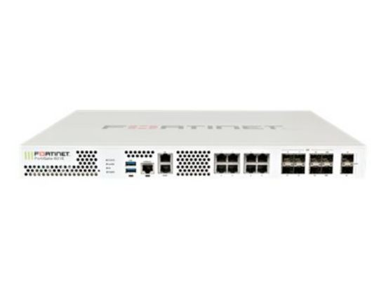 Bilde av FortiGate-600E-LENC 2 x 10GE SFP+ slots, 10 x GE RJ45 ports (including 1 x MGMT port, 1 X HA port, 8 x switch ports), 8 x GE SFP slots, SPU NP6 and CP9 hardware accelerated