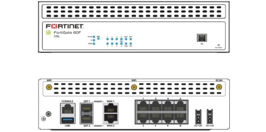 Bilde av FortiGate-80F-DSL Hardware plus 3 Year FortiCare Premium and FortiGuard Unified Threat Protection (UTP)