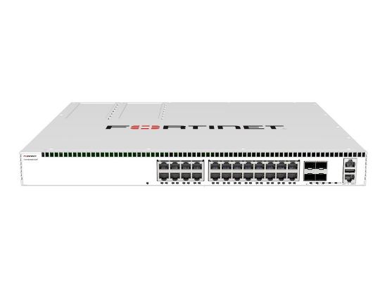 Bilde av FortiSwitch-624F Layer 2/3 FortiGate switch controller compatible switch with 24x 5G RJ45 ports, 4x 25G SFP28 and MACSec