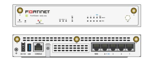 Bilde av Fortinet FortiGate 51G-5G - Sikkerhetsapparat - med 5 years FortiCare Premium Support + 5 years FortiGuard Unified Threat Protection (UTP) - 1GbE, Bluetooth LE - 5G - 5G n1/n2/n3/n5/n7/n8/n12/n13/n14/n18/n20/n25/n26/n28/n29/n30/n38/n40/n41/n48/n66/n71/n75/n76/n77/n78/n79 / LTE B1/B2/B3/B4/B5/B7/B8/B12/B13/B14/B17/B18/B19/B20/B25/B26/B28/B29/B30/B32/B34/B38/B39/B40/B41/B42/B43/B46/B48/B66/B71 / HSP
