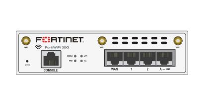 Bilde av Fortinet FortiWiFi 30G - Sikkerhetsapparat - med 1 år FortiCare Premium støtte + 1 år FortiGuard Enterprise beskyttelse - 4 porter - 1GbE - Wi-Fi 6 - 2.4 GHz, 5 GHz - skystyring - skrivebord
