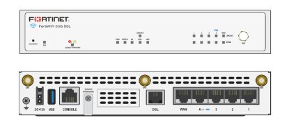 Bilde av Fortinet FortiWiFi 50G-DSL - Sikkerhetsapparat - 5 porter - 1GbE, Bluetooth LE - Wi-Fi 6 - 2.4 GHz, 5 GHz - skystyring - skrivebord