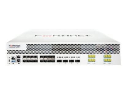 Bilde av FortiDDoS-2000E-DC DDoS Protection Appliance -- 10 port-pairs DDoS Defence Ports, including 8 pairs x 10 GE SFP+ or GE SFP and 2 pairs x 40 GE QSFP+ or 100 GE QSFP28, with 2-link optical bypass module used with SM DR/LR/ER/ZR (1310/15550nm) transceivers, 2x GE RJ45 Management Ports, dual redundant DC Power Supply. Includes 960 GB SSD storage.  80 Gbps / 75 Mpps inspected Mitigation (280 Gbps Max M
