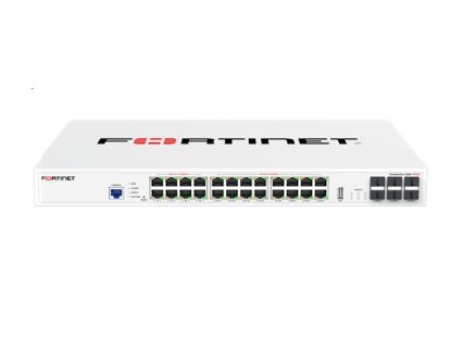 Bilde av Fortinet FortiSwitch 124G-FPOE - Switch - Styrt - 18 x 10/100/1000/2.5G (PoE+) + 8 x 10/100/1000/2.5G (PoE++) + 6 x 1 Gigabit / 10 Gigabit SFP+ - luftflyt fra side til bakside - rackmonterbar - PoE+ (780 W)