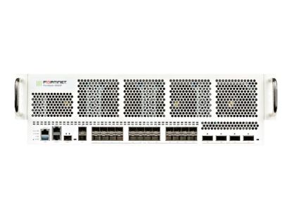 Bilde av FortiGate-6501F-LENC 4 x 100/40GE QSFP28 slots, 24 x 25/10GE SFP+ slots, 2 x 1GE RJ45 management ports, 2x 10GE SFP+ HA ports, 1x 10GE SFP+ MGMT port, 2 x 1TB NVMe, and 3 x AC power supplies